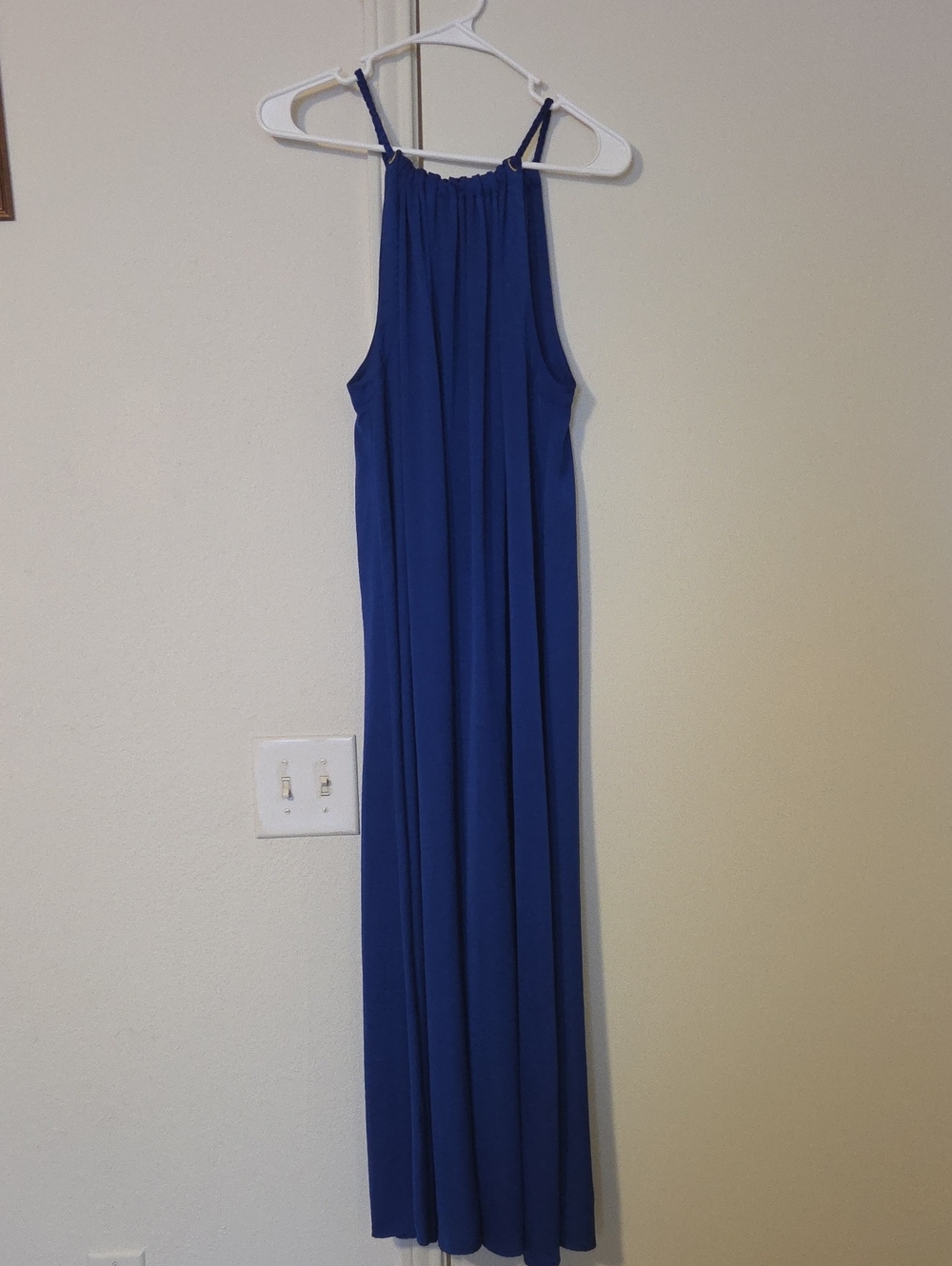 Cynthia Rowley Royal Blue Halter-Style Maxi Dress
